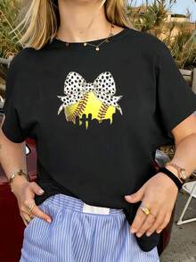 Women T-Shirts - Black - View 1