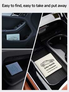 Porte-documents de voiture personnalisable, organisateur de documents d'immatriculation et d'assurance véhicule personnalisé avec photo et texte, portefeuille en cuir PU pour permis de conduire pour hommes et femmes, accessoire de voiture personnalisé, convient pour les cartes, le permis de conduire et les documents du véhicule, étui pour cartes, accessoire automobile - Multicolore - Voir 5
