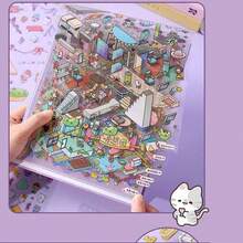 20pcs/Set Scene Stickers, Including 12pcs Material Stickers, 8pcs Scene Cards And 2pcs Reference Images, Suitable For Simulating Model Scenes And Mini Houses. Great As Birthday Or New Year Gift. - one-size - View 7