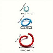 QIAO 200pcs Of Colored Spray-Painted Single Loop Connecting Rings In Sizes 8/10/12Mm, Suitable For Jewelry Making - Ideal For Crafts And Accessory Projects - Multicolor - View 4