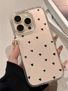 1件大孔亮片透明全包覆防震防摔手機殼，TPU軟性保護殼，相容 iPhone 18/18Pro/18ProMax/17/17Air/17Pro/17ProMax/16/16Pro/16Plus/16ProMax/15ProMax/14ProMax/13ProMax/12ProMax/11ProMax/16ProMax - 透明3 - 查看 2