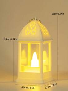 6pcs Mini Hollow Lanterns, Creative Birthday Romantic Guiding Lights, Bedroom Desk Decor Atmosphere Lamp, Suitable For Multiple Scenes - Multicolor - View 3