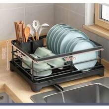 1 khay nhựa đa năng có chức năng thoát nước, tương thích với bát và giá để chén đĩa, chống ẩm và dễ vệ sinh. - Nhiều màu - Xem 9