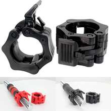 1 Cặp kẹp tạ chuyên nghiệp 2 inch, vòng khóa tháo nhanh dùng cho cử tạ, thể hình và tập luyện thể dục. - màu đen - Xem 1