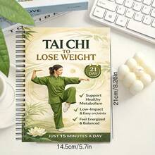 1 Book 10-Minute Daily Tai Chi Practice, Can Improve Physical Condition And Daily Energy, Enhance Joint Health And Flexibility, Strengthen Leg Muscles And Agility, Suitable For Beginners, 21-Day Tai Chi Course - Green - 21-day Tai Chi Manual - View 4