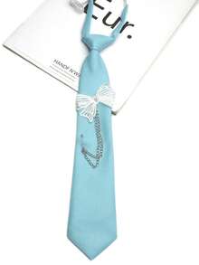 1 chiếc cà vạt hình bướm không cần thắt, phù hợp cho phong cách thường ngày, dạo phố, dự tiệc và đi học. - Nhiều màu - Xem 28