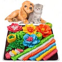 1 件装互动式犬猫嗅闻垫 - 耐用慢食训练垫，可缓解压力并刺激智力 - 完美的益智玩具 - 彩色 - 查看 21