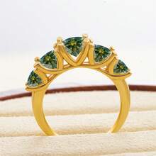 1 chiếc nhẫn bạc S925 đính đá Moissanite tròn 3.6ct, trang sức nhẫn đính hôn/cưới cho nữ, đeo hàng ngày, kèm hộp quà. - A 3.6CT - Xem 22