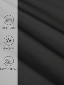 1pc Waterproof & Comfortable Quilted Mattress Protector, Bedding, Soft & Skin-Friendly Mattress Cover, Suitable For Queen, King, Twin Size Beds, Washable, Ideal Gift - Black - View 6