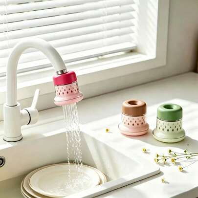 Vòi bếp mới với bộ lọc tiết kiệm nước chống bắn tóe, có thể tháo rời kèm hộp lọc nhỏ gọn và bộ phận mở rộng chống bắn tóe, phù hợp cho gia đình, phòng tắm, ký túc xá và nhà vệ sinh, giúp cải thiện chất lượng nước.