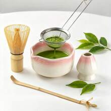 1 pieza/5 piezas Juego de té Matcha japonés, incluye tazón de Matcha, batidor de Matcha, taza de Matcha, revolvedor, cuchara de té, juego de tazón de té, herramientas de preparación de Matcha, herramientas para hacer postres y bebidas, caja de regalo japonesa, Juego de revolver Matcha Matsushiro, regalo de vacaciones para amantes del Matcha - Multicolor - Ver 3