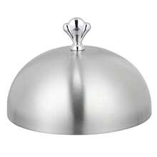DOITOOL Campana para tienda de campaña de acero inoxidable con cúpula de comida occidental cubierta práctica para carne cubierta redonda de acero inoxidable paraguas para servir parrilla interior - como en la imagen - Ver 9