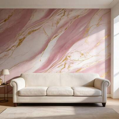 1 rollo de papel de contacto de estilo de lujo ligero con patrón de mármol rosa soñador, resistente al agua, resistente al aceite, resistente a altas temperaturas, fácil de limpiar, autoadhesivo, adecuado para decoración de paredes de dormitorio, sala de estar, baño, cocina, gabinete, encimera, muebles y grandes áreas, decoración temporal duradera