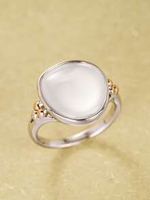 1pc Elegant Ring, Suitable As Valentine's Day Gift, Wedding Anniversary Party Accessory - 2# - View 1