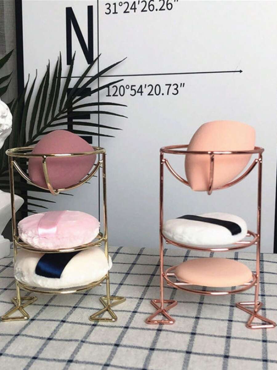 Makeup Sponge Holder, Creative Makeup Sponge Organizer, Makeup Tool Sponge Holder, Makeup Sponge Spring Rack - Multicolor - View 1