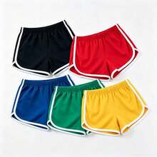 Random 6-Piece Women's Sports Shorts, Dolphin-Shaped Buttocks Sports, Gym Shorts, Strength Training, Cycling, Hiking And Running Pants, Spring, Summer And Autumn Clothing, Valentine's Day Gift, Easter Gift, Multi-Color Random 6 Pieces - 6 màu hỗn hợp - Xem 3