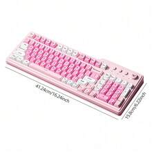AULA F3099 Wireless Keyboard Rechargeable Mechanical Feel Gaming Keyboard RGB Backlight with Rotary Button Original AULA Bluetooth Keyboard For PC Desktop Game Office Laptop - 查看 3