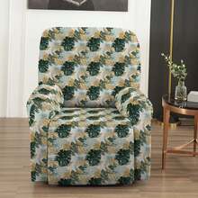 Bộ 4 chiếc bọc ghế thư giãn co giãn toàn diện, bọc bảo vệ ghế sofa in họa tiết, bọc ghế bành bằng vải dày dặn, ghế đơn. - Nhiều màu - Xem 4