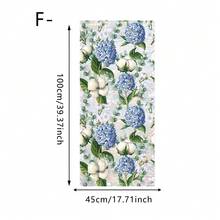 1/3pcs Stained Effect Decorative Floral Static Cling Window Film. Colorful Hydrangea, Daffodil And Datura Flower Designs. No Glue, Removable & Waterproof. For Living Room, Bedroom, Bathroom, Easy Install, Sunlight Rainbow, UV Protection. - Multicolor - View 15