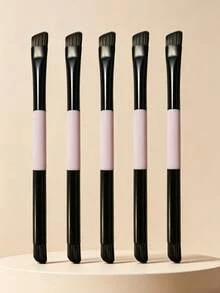 5pcs/2pcs Double-Ended Eyeshadow Brush Set. Professional Eye Makeup Brushes For Perfecting Eye Makeup, Applying Color, Blending, And Outlining – One Brush Does It All. Suitable For Makeup Beginners, An Essential Tool For Every Woman's Makeup Routine. - Multicolor - View 4