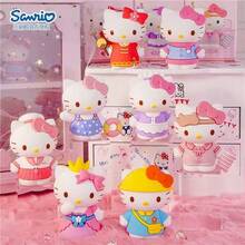 Caixa Surpresa da Série Sanrio Fofa, Caixa Surpresa de Diário Feminino Rosa, Decoração de Mesa Colecionável. Caixa Surpresa da Série Diário da KT Cat, 8 Designs Únicos e de Alta Qualidade, Suave e Reconfortante para Meninas. Material PVC Premium Espesso, Textura Fina, Artesanato Requintado. - Multicolorido - Visão 2