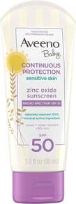 Baby Continuous Protection Zinc Oxide Mineral Sunscreen Lotion For Sensitive Skin, Broad Spectrum SPF 50, Tear-Free, Sweat- &Amp; Water-Resistant, Paraben-Free, Travel-Size, 3 Fl. Oz - ColorA - View 8