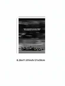 1pc Frameless Racing Car Poster, Fashionable Racing Car Wall Art Decor Suitable For Bedroom, Dorm, Living Room, Back To School Gift, Poster - Racing - View 13