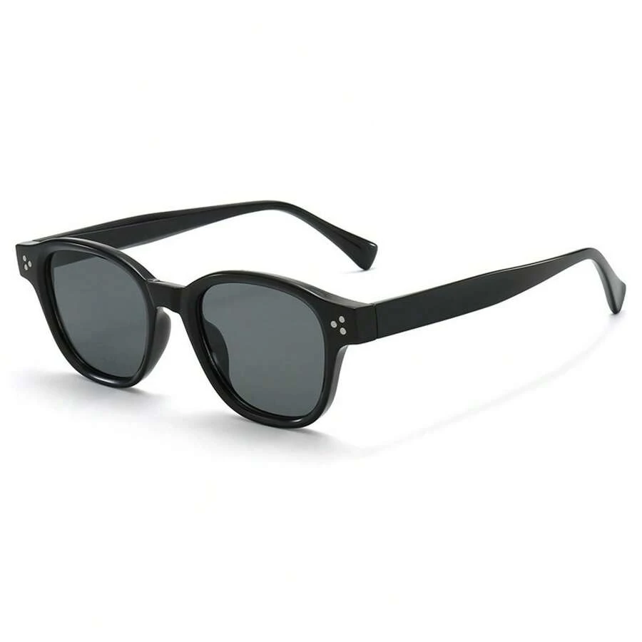 Stylish Anti-Glare And Dust-Proof Glasses, A Universal Fashion Accessory For Both Men And Women. Clear And Durable, Suitable For All Seasons. Suitable As A Gift.Perfect For Street Photography And Events, Casual Glasses|Unique Glasses|Lightweight Glasses - SZ3213(C4透灰框黑灰片) - 查看 1