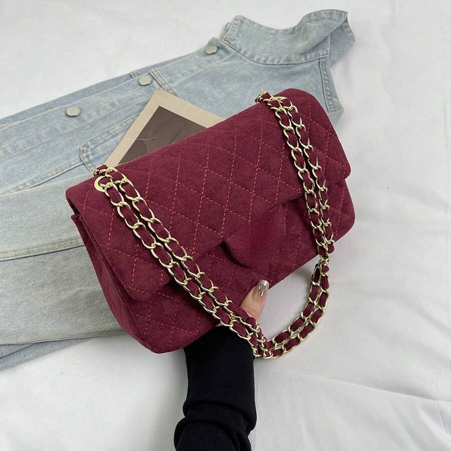 Women Top Handle Bags - Red - View 1