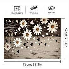 1 pieza Alfombrilla de secado de platos con estampado para encimera de cocina, súper absorbente, oculta manchas, con respaldo de goma, alfombrilla multiusos para cafetera, escurridor de platos, encimera de cocina, cafetera, apta para cafetera, máquina de espresso, almohadilla decorativa - HL  638 - Ver 11