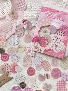 1 Pack 50pcs Creative Polka Dot Asymmetrical Circle Stickers For Scrapbook DIY Collage Decoration Photo Album - Scattered Dots - View 12