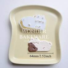 Cartoon Animals Cookie Cutter Animal Cute Cat Rabbit Bear Biscuit Stamp Embossing Tools Cake Decoration Biscuit Mold - White - View 8