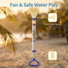 38cm 6 Stücke/3 Stücke/1 Stück Sommer ABS Feuerwerk Wasserpistole, Ausziehbares Design, Große Wasserspeicherkapazität, Geeignet für Schwimmbad, Strand, Rasen und Wasserpark, Wasserspiele - Verschiedenfarbig - Übersicht 4