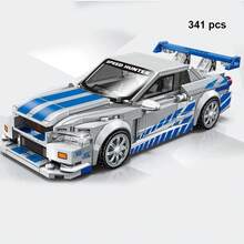 Coche técnico ciudad velocidad coche de carreras bloques de construcción coche deportivo garaje Carro Rennau Voiture MOC vehículo creativo juguetes - 714022 sin caja - Ver 17