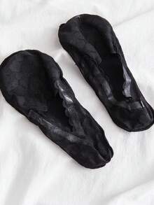 1/5 Pair New Women Heart Shaped Silicone Non-Slip Boat Socks, Low-Cut Christmas Gift - Mouldless - View 5