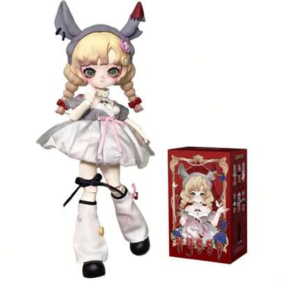  Nyssa Strange Nightmare 系列 BJD 娃娃盲盒，1/12 可爱球形关节娃娃神秘 7 英寸收藏级可动人偶生日圣诞礼物（女孩适用）