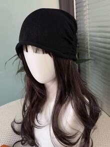 1件女款寬鬆針織帽，透氣復古防曬髮箍，適合日常配戴、派對配件，送給朋友的生日禮物 - 彩色 - 查看 4