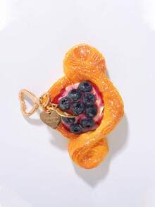 1pc Realistic Fruit Pineapple Keychain, Party Favor Gift For Best Friend - Multicolor - View 9
