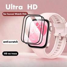 2 Stück Displayschutzfolie für Watch Fit 5/5 Pro, 3D gewölbt, ultra-klar, volle Abdeckung, Schutzfilm Zubehör aus TPU - Transparent - Übersicht 3