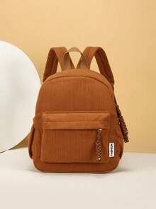 1pc New Minimalist Backpack, Casual Simplistic Fashion. Featuring Zipper Design, Adjustable Shoulder Straps, Suitable For Teenagers, Shopping, And Travel. Can Easily Fit Daily Essentials, A Versatile Stylish Item For Various Occasions. The Backpack Is Highly Applicable And Also Makes An Excellent Gift For Friends. - Multicolor - View 16