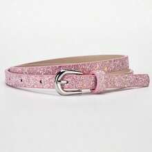 3-Piece Children's New Glossy PU Leather Belt Set, Suitable For Jeans And Skirts, A Great Children's Gift. Belt, Belts - 3Pcs - View 4