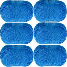 6pcs/300g Acrylic Yarn, Suitable For Knitting Vests, Hats, Bags, Handicrafts, 50g Per Piece - Multiple Styles - View 1