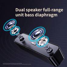 Lenovo 联想 B01 桌面音箱 | 有线 USB 连接 | 加长型低音扬声器 | 立体声桌面音箱 | 兼容电脑和电视 - 查看 5