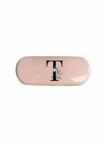 Hard Eyeglass Case With A-Z Letter & Pink Daisy Flower Print, Portable Protective Eyewear Case, Waterproof Dustproof Glasses Storage Box, Suitable For Students Daily Use, Mother's Day Gift, Fits Regular Glasses And Fashion Glasses - Multicolor - View 15