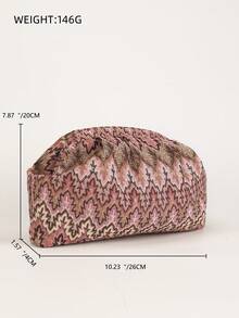 Sac à main rétro imprimé pour femmes OUYUAN, sac à main plissé bohème, sac à fermeture à pression raffiné et pratique de haute qualité, sac de plage et de vacances d'été. Convient pour un usage quotidien décontracté, les fêtes de vacances, les voyages, les banquets. C'est un cadeau exquis pour la famille, les amis et les partenaires. - Multicolore - Voir 10