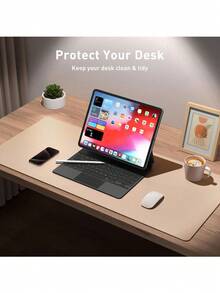 Super Large Mouse Pad, Writing Pad Office Desk Pad, Desk Mat, Waterproof PU Leather + Non-Slip Velvet Surface 35.4" X 16.9" (Pink), Multiple Size Options, Gaming Desk Pad, Desk Protector, Various Colors, Office, Student, Princess Style Pink, Pink, Sky Blue, Study Desk, Long Desk Pad, Home Decor Pad, Scratch Resistant Anti-Glare Leather Coffee Table Mat, Laptop Protective Pad, Waterproof Reusable And Easy-To-Clean, Office Supplies, Study Home Goods,School Supplies,Back To School Gaming Mouse Pad Desk Accessories Office Desk Accessories Mousepad Mouse Pad For Desk - Multicolor - View 57