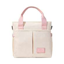 Bolsa de ombro multifuncional e moderna para fraldas, em tecido Oxford resistente à água, ideal para uso externo. - 2691 Bolsa para Mamãe - Ver 15