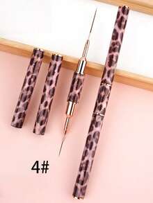 1pc Leopard Print Nail Art Dual-Ended Liner Pen - Multicolor - View 17