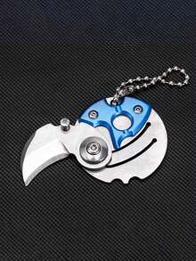 1pc Men's Outdoor Mini Folding Knife Keychain, Multi-Functional Portable Pocket Knife For Camping, Hunting, Backpack Decoration, Car Key Chain, DIY Accessory, Boyfriend Birthday Gift - Multicolor - View 14