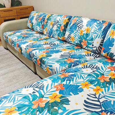 1 chiếc vỏ đệm ghế sofa co giãn, in họa tiết theo mùa, có thể tháo rời, thích hợp để bảo vệ ghế sofa phòng khách, phòng ngủ, văn phòng, trang trí nhà cửa.